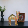 Luxury Hand Carved Wooden-brass Camel . Premium Design Showcase