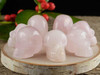 Exclusive Handmade Rose Quartz Skull Fine Craftsmanship Detail