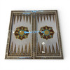 Handcrafted Handmade Green Pattern Backgammon & Chess Set 50x50 cm Lifestyle Visual