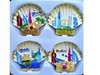 Set Of 4 Shell Travel | Artisan Home Decor | Unique Middle Eastern Piece - Luxury Handcrafted Art Craftihouse Dubai