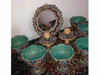 Exclusive Handcrafted Cute hand enamel painted Ceramic haftseen with cute birds Fine Craftsmanship Detail