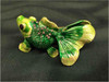 Luxury Green  fish statue , metal jewelry box , enamel painted box , metal gift box Premium Design Showcase