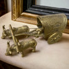 Exclusive Artisan brass bulls cart 8 Fine Craftsmanship Detail