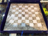 Exclusive 15 Inch handmade stone chess set ,Marble chess set with velvet box , traveler chess set Fine Craftsmanship Detail