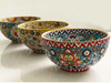 A professional product presentation of the authentic 15cm hand-painted Persian clay bowl from a premier art, gift, and home decor supplier.
