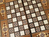 Exclusive Handmade Traditional Checkers Board Game for Kids & Adults, draughts game, Backgammon board with dices and chips Fine Craftsmanship Detail