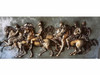 Handmade Carpet 110x60 Cm Without Frame Embossed Horse And Soldier Carpet | High-end Boutique Souvenir | Crafted In Dubai - Luxury Handcrafted Art Craftihouse Dubai