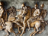 Handmade Carpet 110x60 Cm Without Frame Embossed Horse And Soldier Carpet | High-end Boutique Souvenir | Crafted In Dubai - Luxury Handcrafted Art Craftihouse Dubai