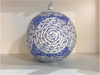 Blue Marmara Çini ceramic jar with lid hand-painted Turkish pottery