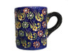 Luxury Blue Turkish Textured Hand-painted Boutique Coffee Mug Premium Design Showcase