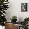 An exclusive Craftihouse framed ceramic plate wall art piece, designed to bring traditional artisan charm and color to home interiors.