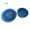 Exclusive Hand Painted Minakari Copper Fine Craftsmanship Detail