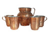 Exclusive 7-piece Pure Copper Jug Boutique Coffee Mug Fine Craftsmanship Detail
