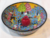 Exclusive Handcrafted Miniature Hand Painted Ceramic Bowl 30 cm Fine Craftsmanship Detail