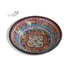 Handcrafted Blue pattern ceramic fruit serving bowl 25 cm – Luxury Decor - Luxury Handcrafted Art Craftihouse Dubai