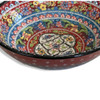 Handcrafted Blue pattern ceramic fruit serving bowl 25 cm – Luxury Decor - Luxury Handcrafted Art Craftihouse Dubai
