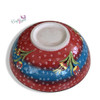 Blue pattern ceramic fruit serving bowl 25 cm