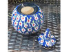 Blue pattern Turkish ceramic candy jar