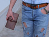 Luxury Handmade Camel Leather , SAFE Unisex Wallet  , Birthday gift Premium Design Showcase