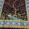Exclusive 100% Silk Carpet Tree Of Life Pattern Hand-machine Made Carpet 225x150cm Silk Machine Made Carpet Fine Craftsmanship Detail