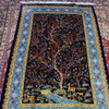 100% Silk Carpet Tree Of Life Pattern Hand-machine Made Carpet 225x150cm Silk Machine Made Carpet | High-end Boutique Souvenir | Crafted In Dubai - Luxury Handcrafted Art Craftihouse Dubai