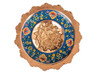 Luxury Artisan hand painted pedestal copper Premium Design Showcase