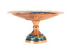 Exclusive Artisan hand painted pedestal copper Fine Craftsmanship Detail