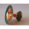 Luxury 16Cm Turquoise Inlaid Copper Premium Design Showcase