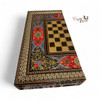 Handcrafted Luxury Khatamkari Backgammon & Chess Board Set Lifestyle Visual