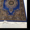 150x100 Cm Blue Silk Sapphire Silk-touch Machine-made Carpet Floral Area Shimmering Blue Living Room Decor High-sheen Lapis | Luxury Islamic Gift Idea | Traditional Mihrab Design R - Luxury Handcrafted Art Craftihouse Dubai