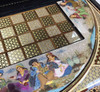 Luxury Handmade wooden backgammon board and chess set 50x50 Artisan Detail Shot