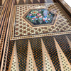 Premium Premium Hand-Painted Wooden Khatamkari Backgammon & Chess Board Handcrafted Craftsmanship