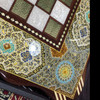 Premium Hand painted wooden handmade backgammon and chess set 70x70 cm Handcrafted Craftsmanship