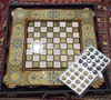 Artisan Hand painted wooden handmade backgammon and chess set 70x70 cm Luxury Showcase - Dubai