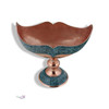 Craftihouse collection 25 cm copper bowl, a masterful fusion of metalwork and traditional stone inlay art.