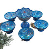 Exclusive Hand Painted Copper Haftseen Fine Craftsmanship Detail