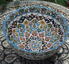 Handcrafted Amazing hand painted earthenware bowl 20 cm – Luxury Decor - Luxury Handcrafted Art Craftihouse Dubai