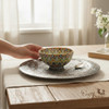 Exclusive Hand-Painted Ceramic Bowl 20 cm – Artisan Collectible - Luxury Handcrafted Art Craftihouse Dubai