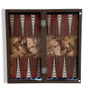 Exclusive Non handmade Horse pattern backgammon set 48x48 cm Fine Craftsmanship Detail