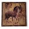 Artisan Non handmade Horse pattern backgammon set 48x48 cm High-Resolution Product Shot