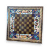 Handcrafted Hand-Painted Khatamkari Inlaid 40x40 cm Backgammon and Chess Set Lifestyle Visual