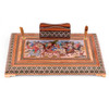 A masterfully crafted 20x30 cm Khatamkari organizer, blending traditional inlay techniques with functional office storage,
