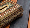 Premium handcrafted Khatamkari accessories set, blending traditional Persian artistry with functional daily use.