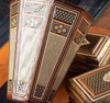 Khatamkari inlaid set of tissue box , fork and spoon box and trash bin