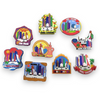 Abu Dhabi Collection Of 9 | Premium Travel Magnet | Iconic Cultural Keepsake - Luxury Handcrafted Art Craftihouse Dubai