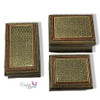 Exclusive 3pcs Khatamkari wooden Fine Craftsmanship Detail