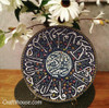 Exclusive um 30cm Islamic Calligraphy Clay Plate – Handcrafted Art Fine Craftsmanship Detail