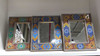 Hand painted Khatamkari wooden wall hanging mirror , table mirror 23x28 cm