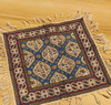 Craftihouse collection cotton table mat, featuring unique block-printed designs in a convenient 30x30 cm size.