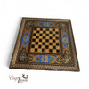 Handcrafted Luxury Khatamkari Backgammon & Chess Board Set Lifestyle Visual